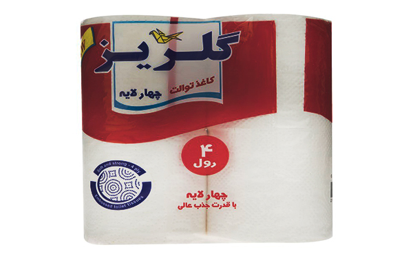 دستمال توالت گلریز 4 رول