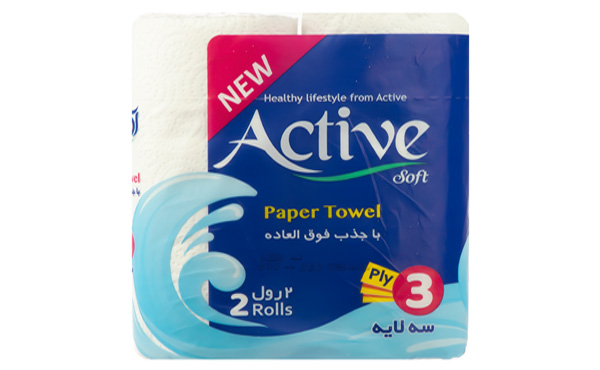دستمال حوله 2 قلو اکتیو
