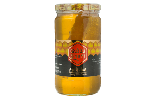 عسل شافی با موم 900 گرمی