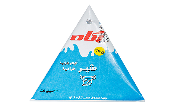 شیر  پاکتی مثلثی پگاه 200 میلی‌لیتری