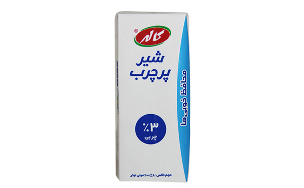 شیر پرچرب 3 درصدی کاله 200 میل