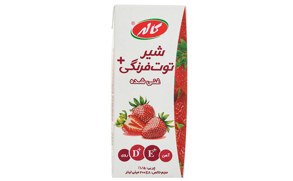شیر توت فرنگی کاله 200 میل