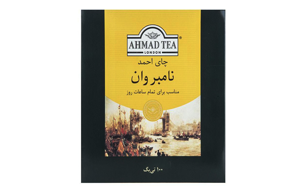 چای کیسه ای احمد مدل نامبروان بسته 100 عددی